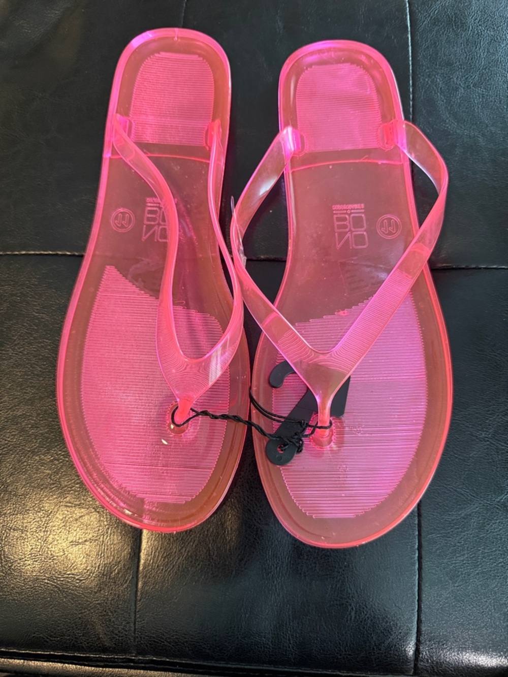 NOBO Hot Pink Jelly Flip Flop Sandals